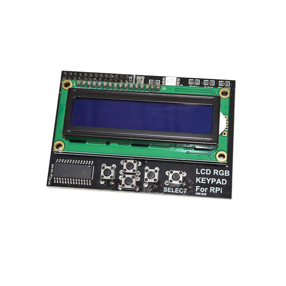 Blue Screen LCD 1602 RGB Keypad Shield for RPI 1602 LCD Display Module