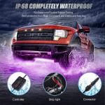 6pcs 12V RGB Super Bright LED Flexible Waterproof LED Strip Light for Car