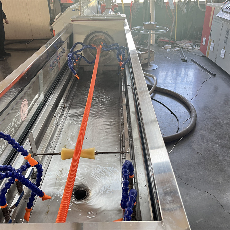 Corrugated Pipe Making Machine Corrugated Conduit Extrusion Line For HDPE PP LDPE Single Wall