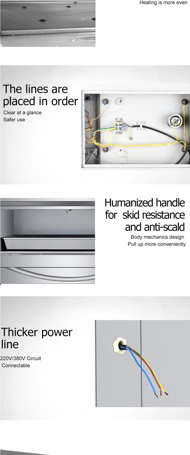 Commercial Electric Bakery Oven with 1 Layer and 1 Tray 850x620x450mm Efficiency