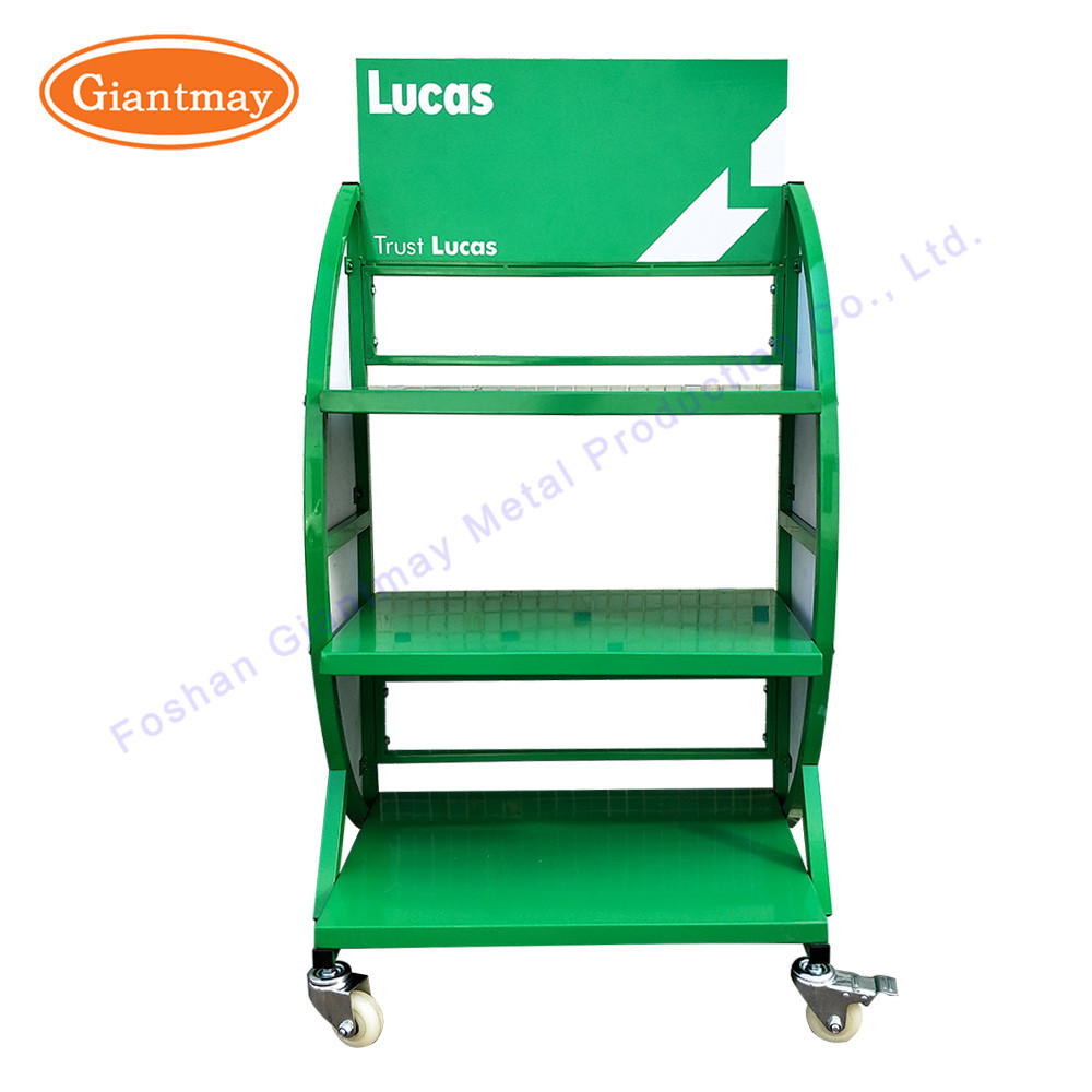Metal Car Shop Storage Rack Electric Ebike Battery Stand