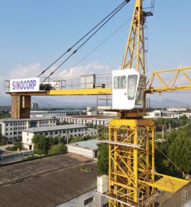 Wholesale Sinocorp Customized Height And Color 6 Ton Hammerhead Tower Crane For High Rise Construction from china suppliers