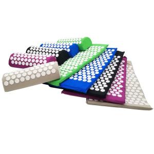 Wholesale Blue Green Orange Purple Pain Relief Mat , PVC ABS Cotton Acupressure Massage Mat from china suppliers