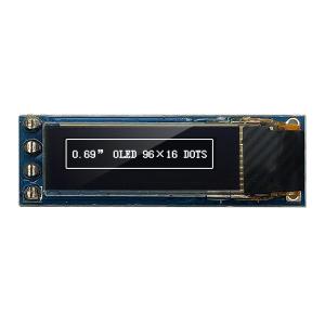 Wholesale 4 Pins 96x16 OLED Display Module 0.69 Inch I2C IIC SSD1306 3V 5V Compatible from china suppliers
