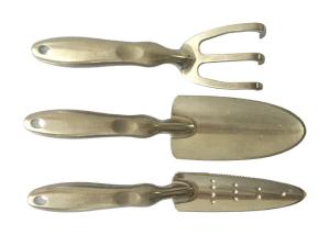 Wholesale Aluminum Garden Hand Tools Rake Spade Transplant Trowel 3 Piece Set from china suppliers