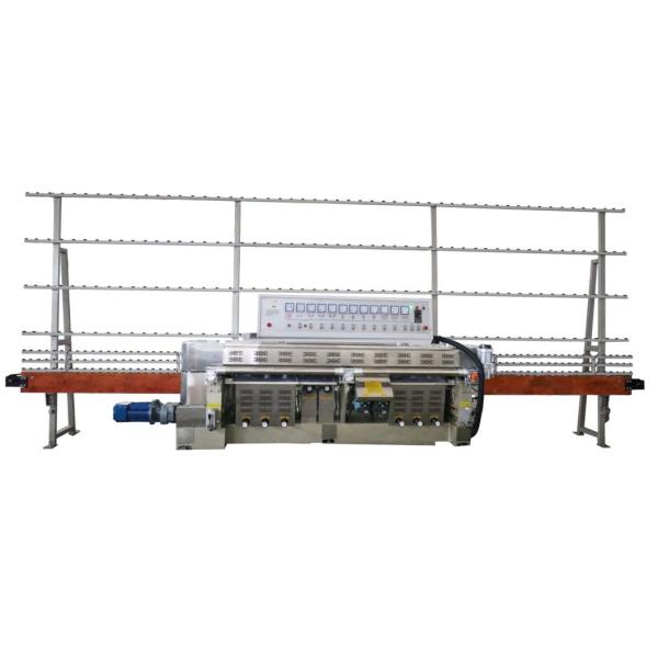 Glass Straight Line Edging Machine 10 Spindle Polishing Machine Max. Arris Width 2.5mm