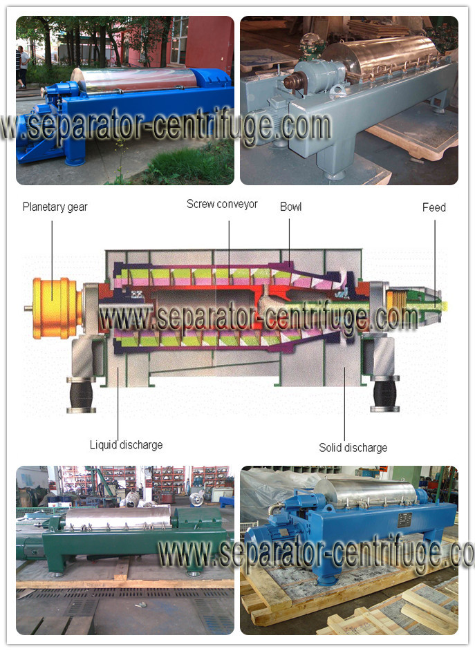 Continuous Drilling Mud Centrifuge Industrial Auto Sludge Dewatering Decanter Centrifuge