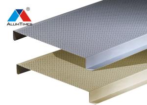 Wholesale Perforated Aluminium Strip Ceiling , Suspended Linear Metal Ceiling System from china suppliers
