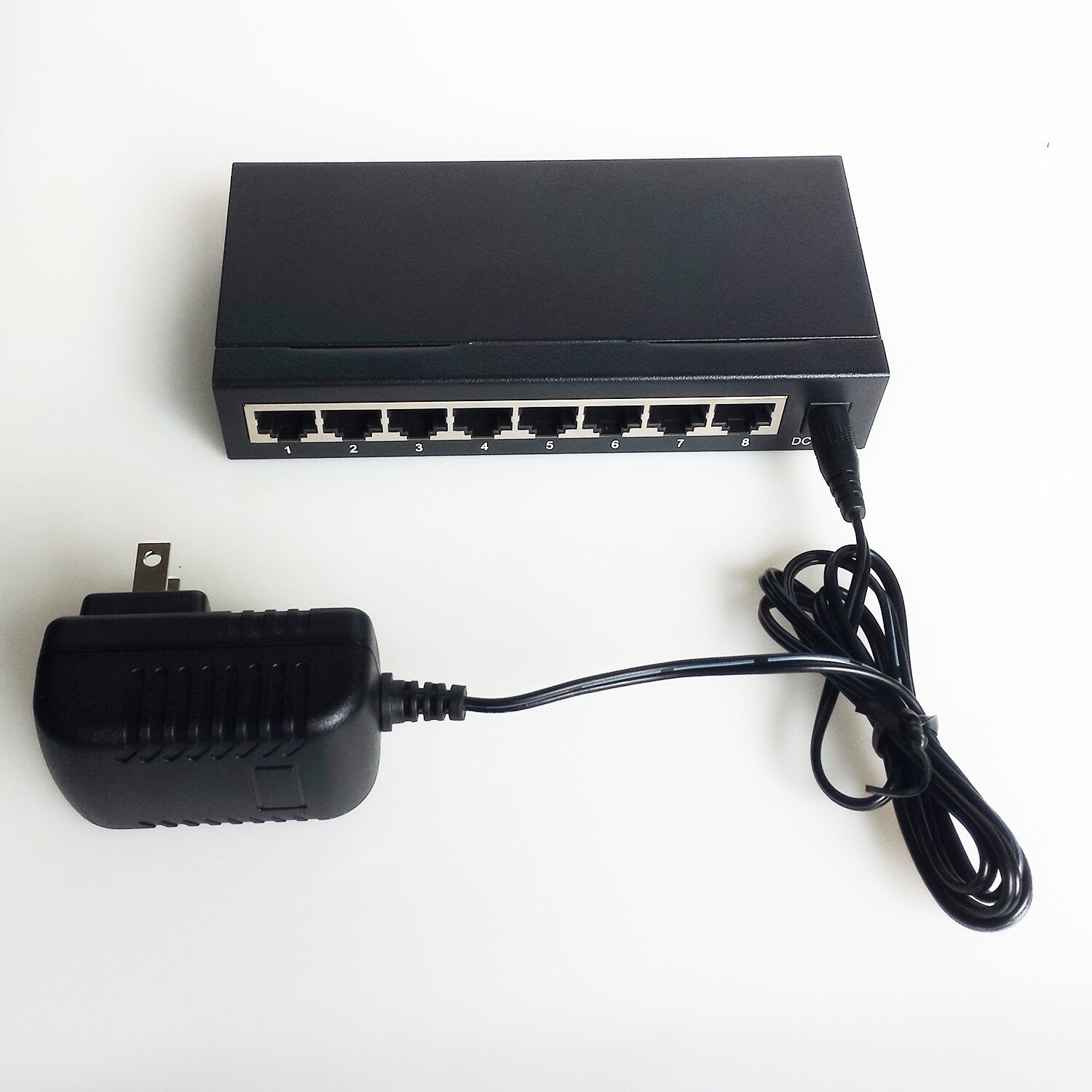 ​10 100M 8 Port Fast Ethernet Switch External Power Adapter Supply Fiber Ethernet Switch