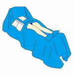 Disposable Surgical By-Pass Drape EOS Sterile Color Blue Green Customized Size