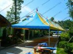 Wind Resistant Pagoda Party Tent Blue And Yellow Colorful PVC Roof Cover For