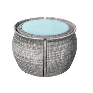 Wholesale PE Rattan Wicker Coffee Table And Chair Waterproof Cushion Balcony Tea Sofa from china suppliers