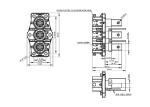 Touchproof High Current 200A 3 Pin Male Female Connector For Battery
