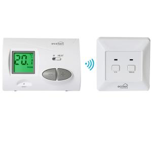 Wholesale Riseem 868Mhz White Electronic Large Button Digital Home Thermostat For Underfloor Heating from china suppliers