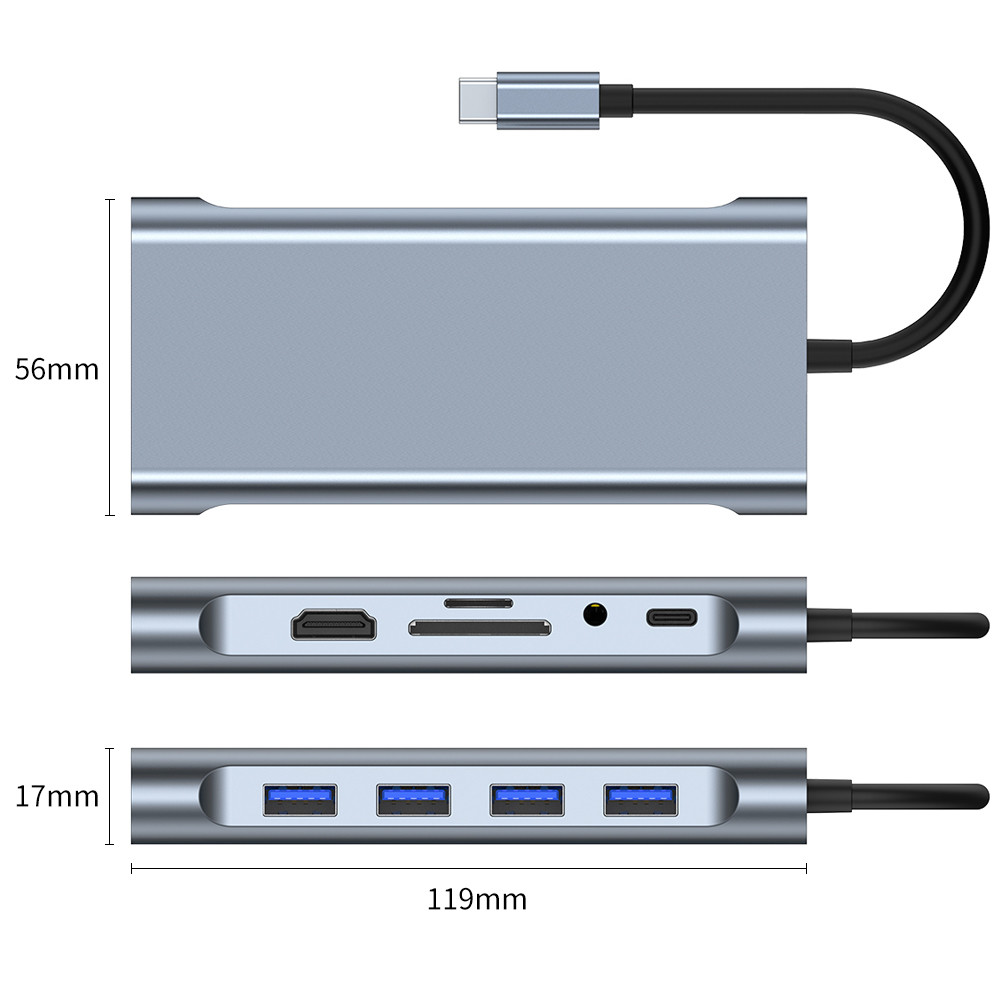 Super Speed Data Transfer Hub Adapter with PCBA and User Manual