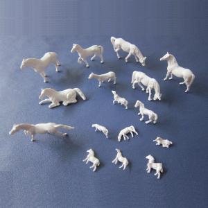Wholesale 1:87 unpainted horse---model animals,white 1:87 horse,scale model,HO horse,HO animals from china suppliers