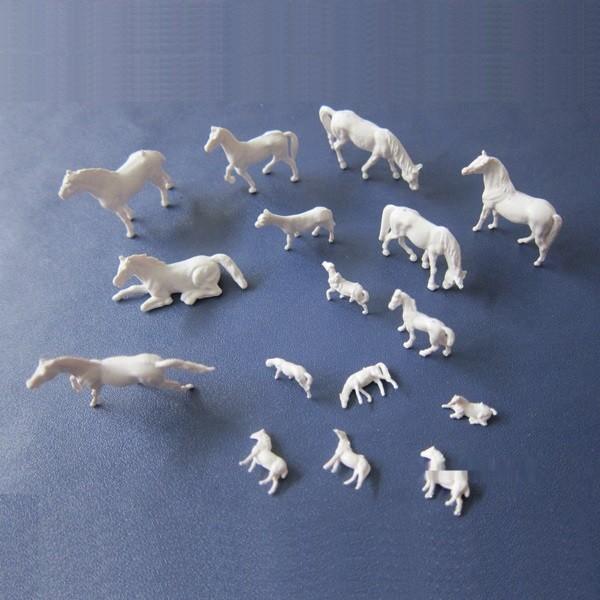 1:87 unpainted horse---model animals,white 1:87 horse,scale model,HO horse,HO
