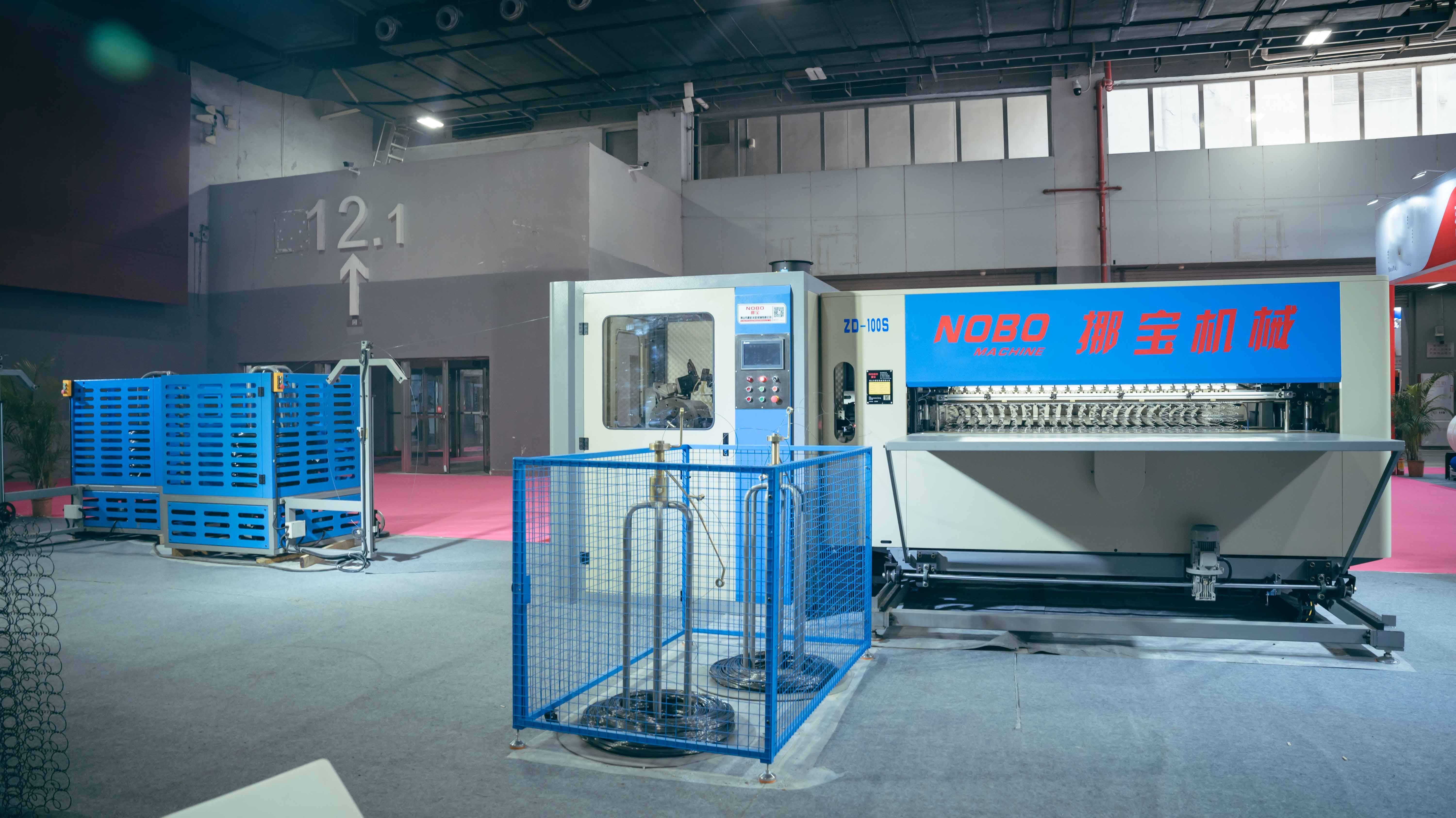 Bonell Type Automatic Spring Bed Net Production Line NOBO-ZD-80S 2M Max Width