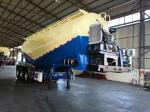 Steel Fuwa / BPW Axle Bulk Cement Tank Semi Trailer Dry Powder Tanker Truck