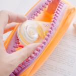 Fashionable Cute Candy PVC Pencil Bag , Colorful PVC Stationery Bag