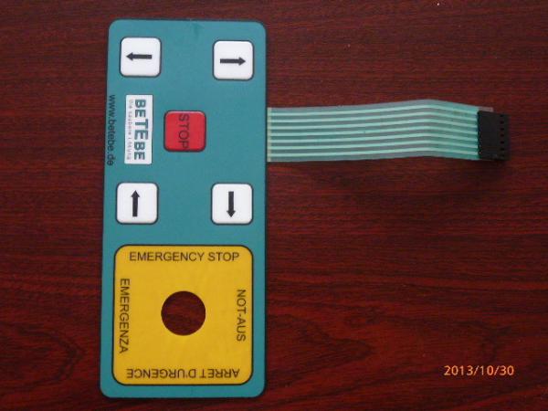 Moisture Proof Membrane Switch Panel For Electric product , Silk - Screen