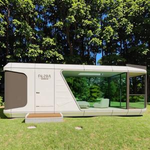 Wholesale Steel Frame Prefabricated Container Camping Tiny Capsule Houses Anti Corrosion from china suppliers
