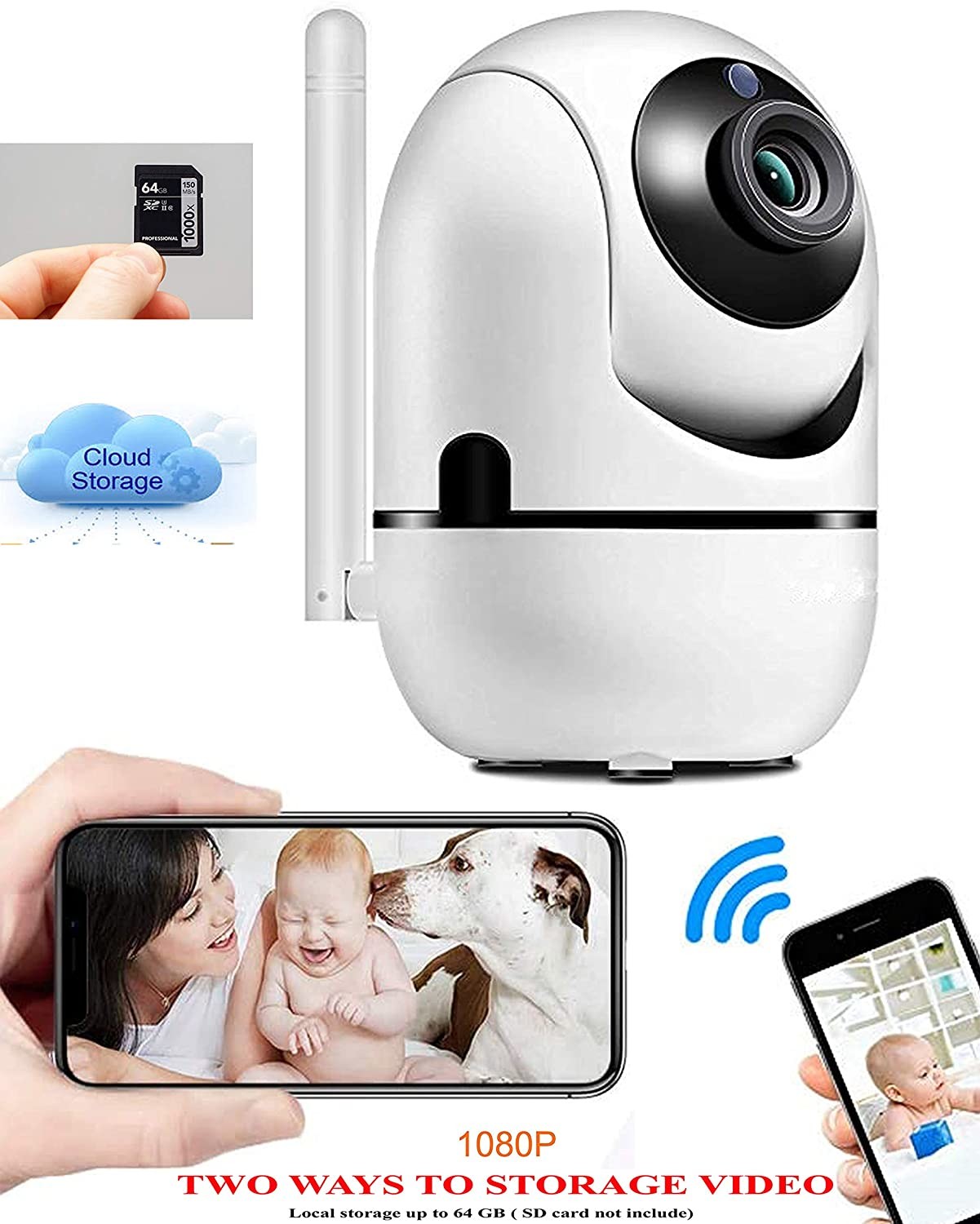 Tuya P2p Wireless Outdoor Ip Camera With Night Vision