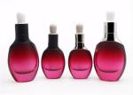 Unique Shaped 15ml 30ml Amber Glass Dropper Bottles For Essential Oil , Cosmetic