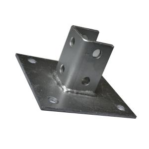 Wholesale 12 Gauge 10 Ft. 4 Holes Base Corrosion Resistant Galvanized Strut Channel Fitting Silver from china suppliers