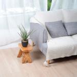 Solid Wood 0.053m3 Chinese Fir Waterproof Durable Stool Retro