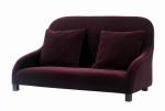 Velvet Fabric Purple Hotel Room Sofa Three Two Seat Single Sofa Set