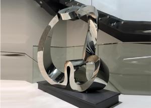 Wholesale Abstract Heart Shaped Outdoor Metal Sculpture Modern OEM / ODM Available from china suppliers