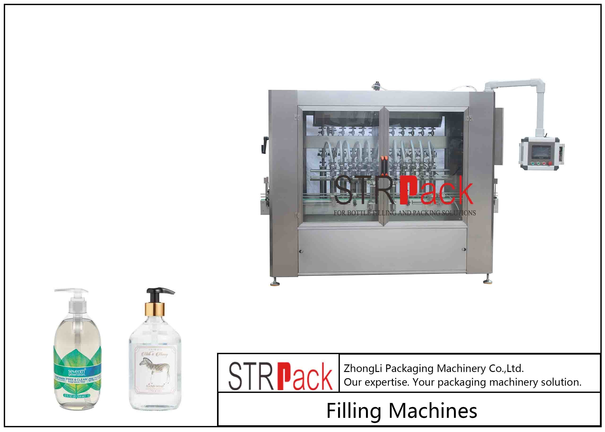 Bottle Automatic High-Precision PLC Controlled Liquid Soap/Hand Sanitizer/Shower Gel Filling Capping Machine Aseptic Fil