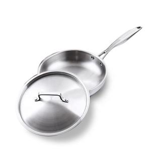 Wholesale Extra Strong Stovetop Frying Pan Stainless Steel With Lid from china suppliers