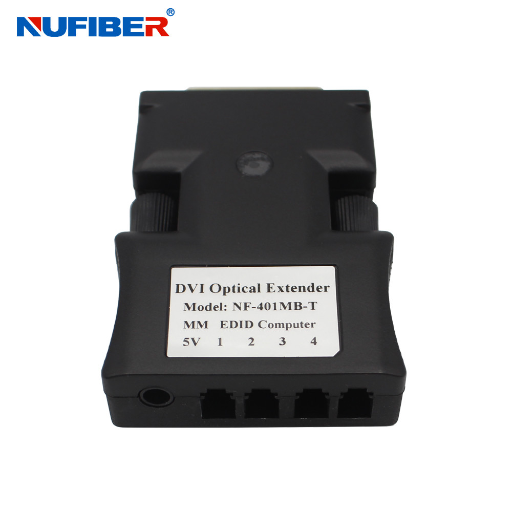 Mini Four Cores DVI to Fiber Optical Converter HD 4Cores to SM/MM Fiber Extender