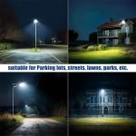 Outdoor 100 Watt LED Solar Street Light Die Cast Aluminum Solar Powered