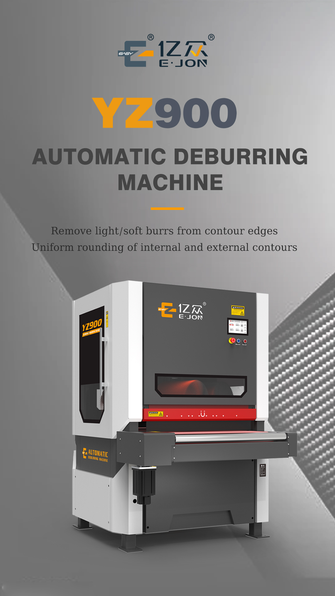 YZ900 Steel Tinplate Sheet Edge Deburring Grinding Machine for Sheet Components Deburring