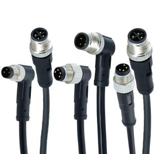 Wholesale M12 Plugs 3 - 17 Pins Cores Male Female Outside M12 Pur Sensor Cable Connectors from china suppliers