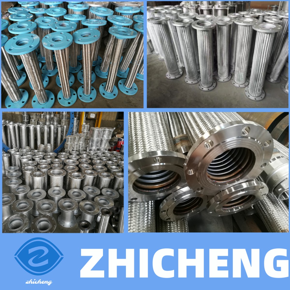 Water 304 316 Stainless Steel Flexible Metal Hose Connector Flanged Bellows Pumps Suction Lines