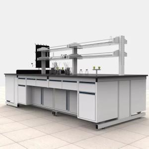 Wholesale Commercial Chemistry Lab Table Top Stainless Steel Workbench With Cabinets from china suppliers