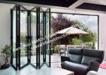 Exterior Aluminum Folding Door Double Glazing Thermal Break Standard Metal Frame