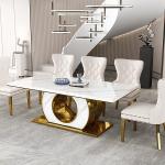 Light Luxury Stainless Steels Square Hotel Home Table SEDIA Furniture