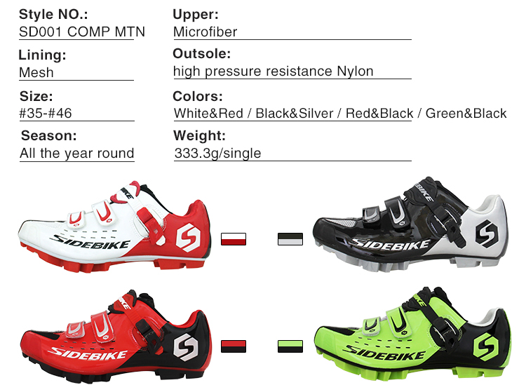 Waterproof Mens Mountain Bike Trainers Mesh Lining With Excellent Slip Resistance