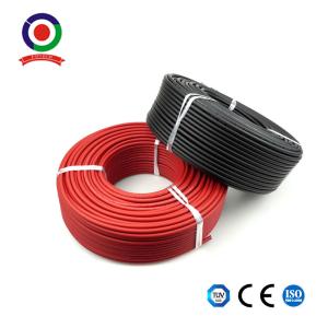 Wholesale 100m Per Roll XLPO Tinned Copper DC Solar PV Cable 4mm2 Solar Panel Wire from china suppliers