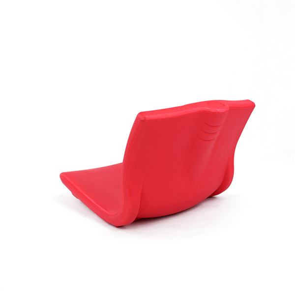 Aluminum Structure HDPE Red Stadium Seats With Backs