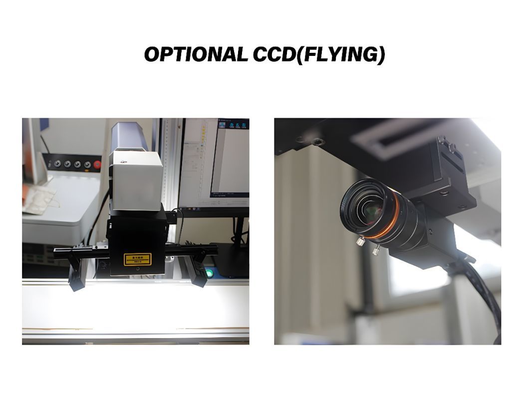 Customized Conveyor Flying Fiber Laser Logo Printing Machine Capsule Laser Engraving Machine 50W Price