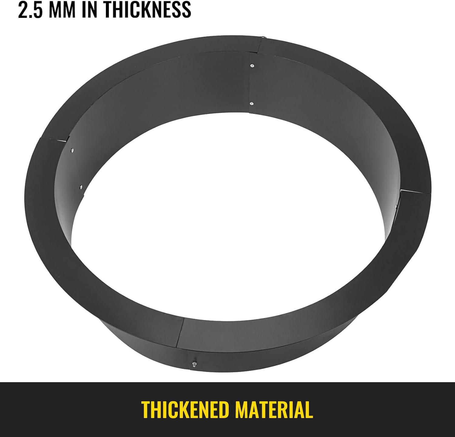 Fire Pit Insert for DIY Campfire Ring Heavy Duty Solid Steel Construction for Outdoor
