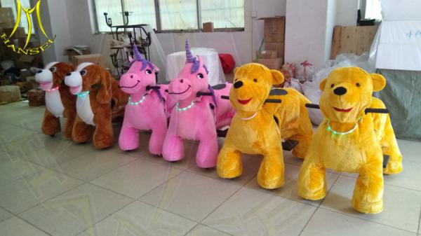 Hansel zoo animal toy ride electric amusement stuffed motorized animals
