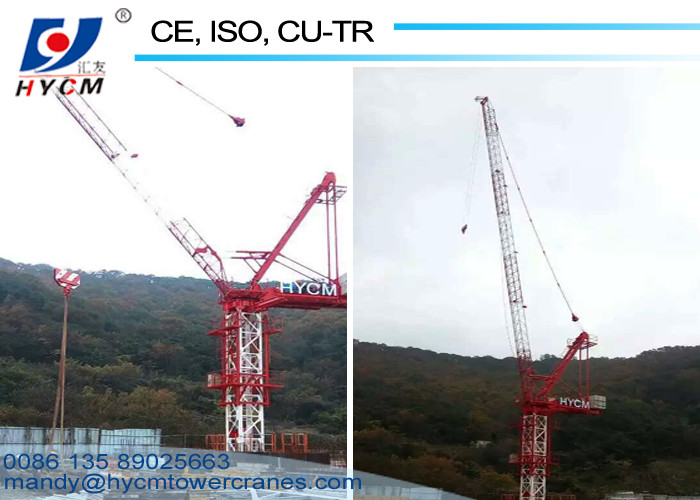 VFD Luffing Jib Tower Crane QTD260(6029) 16 ton 60m Jib Crane