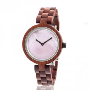 Wholesale Boyear Custom Logo Wooden Watches Luxury Red Sandal Fashion Wooden Quartz Watch Women,Ladies Fashion Watch from china suppliers
